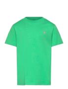 Cotton Jersey Crewneck Tee Ralph Lauren Kids Green
