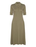 Cotton-Blend Polo Dress Lauren Ralph Lauren Green