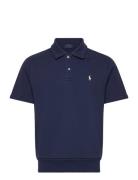Loopback Fleece Polo-Collar Sweatshirt Polo Ralph Lauren Navy
