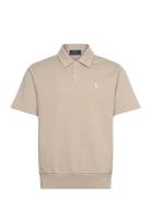 Loopback Fleece Polo-Collar Sweatshirt Polo Ralph Lauren Beige