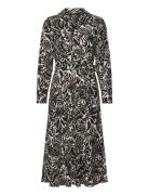 Floral Crepe Midi Dress Lauren Ralph Lauren Black