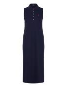 Stretch-Cotton Sleeveless Polo Dress Polo Ralph Lauren Navy