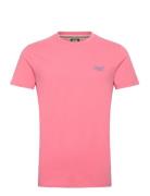 Essential Logo Emb Tee Superdry Pink