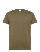 Slim Shield Ss T-Shirt GANT Khaki