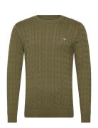 Cotton Cable C-Neck GANT Green