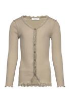 Rkbalta Modal Ls Lace Cardigan Rosemunde Kids Beige