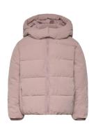 Hood Puffer Coat Mango Pink