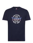 Tjm Reg Usa Circle Graph Ss Tee Tommy Jeans Navy