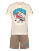 Ks-Knit Short Set Converse Beige