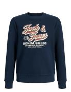Jjelogo Sweat Crew 2 Col 25/26 Noos Mni Jack & J S Navy
