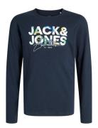 Jjgeplas Tee Ls Crew Neck Mni Jack & J S Navy