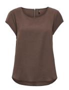 Onlvic S/S Solid Top Noos Wvn ONLY Brown