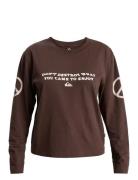 Standard Ls Tee Quiksilver Brown