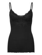 Rwbeatha Sl Strap Lace Top Rosemunde Black