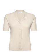 Rwrosie Ss Regular Cardigan Rosemunde Cream