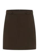 Kamerle Button Skirt Kaffe Brown