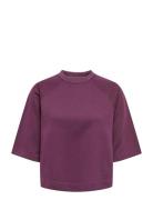 Onldasie 2/4 O-Neck Raglan Ub Cs Swt ONLY Purple