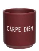 Mini Cup Love & Friendship Design Letters Burgundy