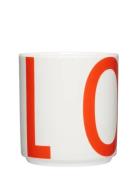 Xl Vintage Abc Cups Design Letters Red