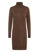 U6801, Milasz Rollneck Dress Saint Tropez Brown
