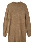 Nlflodet Ls Short Knit Dress LMTD Brown