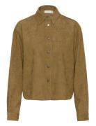 Kavera Button Shirt Kaffe Khaki