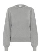 Kal Pointelle Pullover Kaffe Grey