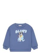 Bluey-Print Sweatshirt Mango Blue