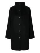 Slfvinni Wool Blend Coat Noos Selected Black