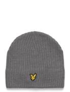 Knitted Ribbed Beanie Lyle & Scott Grey