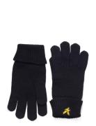Cotton Merino Gloves Lyle & Scott Navy