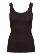 Rwbabette Silk Sl Deep Back Lace To Rosemunde Brown