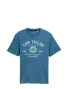 Logo Tee Tom Tailor Blue