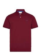 Reg Contrast Pique Ss Polo GANT Burgundy