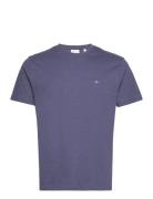 Reg Shield Ss T-Shirt GANT Blue