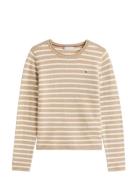 Soft Wool C-Nk Ls Sweater Tommy Hilfiger Beige