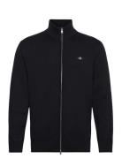 Casual Cotton Zip Cardigan GANT Black