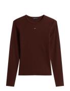 Tjw Slim Essential Rib Ls Tommy Jeans Brown