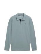 Basic Polo With Contrast Tom Tailor Blue