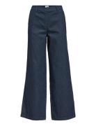 Objjune Wide Denim Pants E Div Object Navy