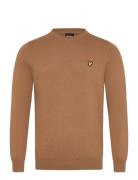 Cotton Merino Crew Neck Jumper Lyle & Scott Brown
