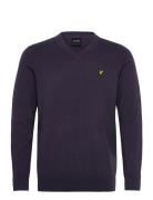 Cotton Merino V Neck Jumper Lyle & Scott Grey