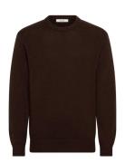 Slhcody Ls Knit Relaxed Crew Neck Noos Selected Brown