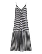 Maxi Chevron Striped Strap Dress GANT Patterned