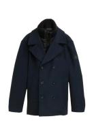 Wool Caban With Insert Tom Tailor Navy