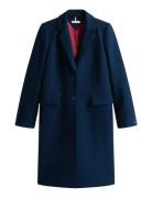 Classic Sb Wool Reg Coat Tommy Hilfiger Navy