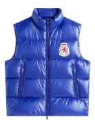 Rwb Crest Shiny Down Vest Tommy Hilfiger Blue