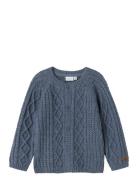 Nmmwrilla Wool Ls Knit Card Name It Blue