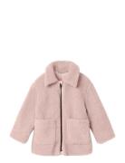 Nmnnalo Long Sherpa Jkt Solid Lil Lil'Atelier Pink