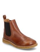 Booties - Flat - With Elastic ANGULUS Brown